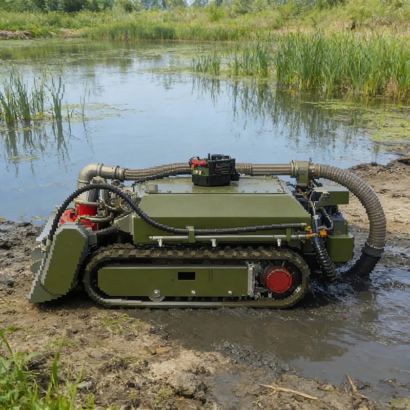 Tracked Robot Chassis - Robot Compatto per Dragaggio Subacqueo con