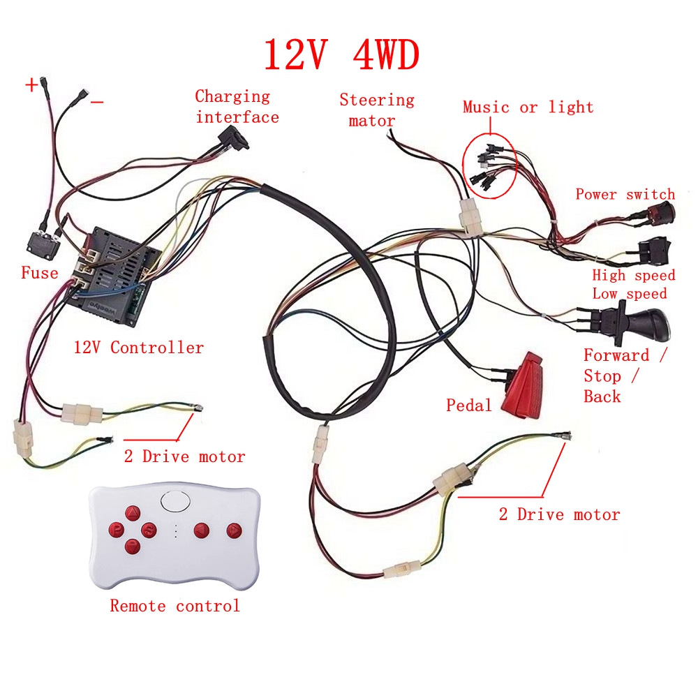Robot Car Kit - Kit di fili e interruttori modificati