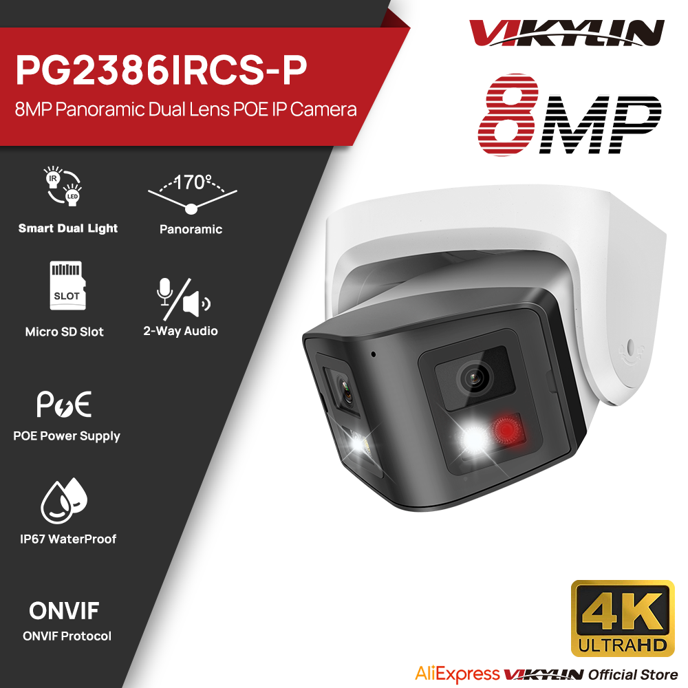 Pan Tilt Bracket - Vikylin Telecamera IP Panoramica Intelligente a