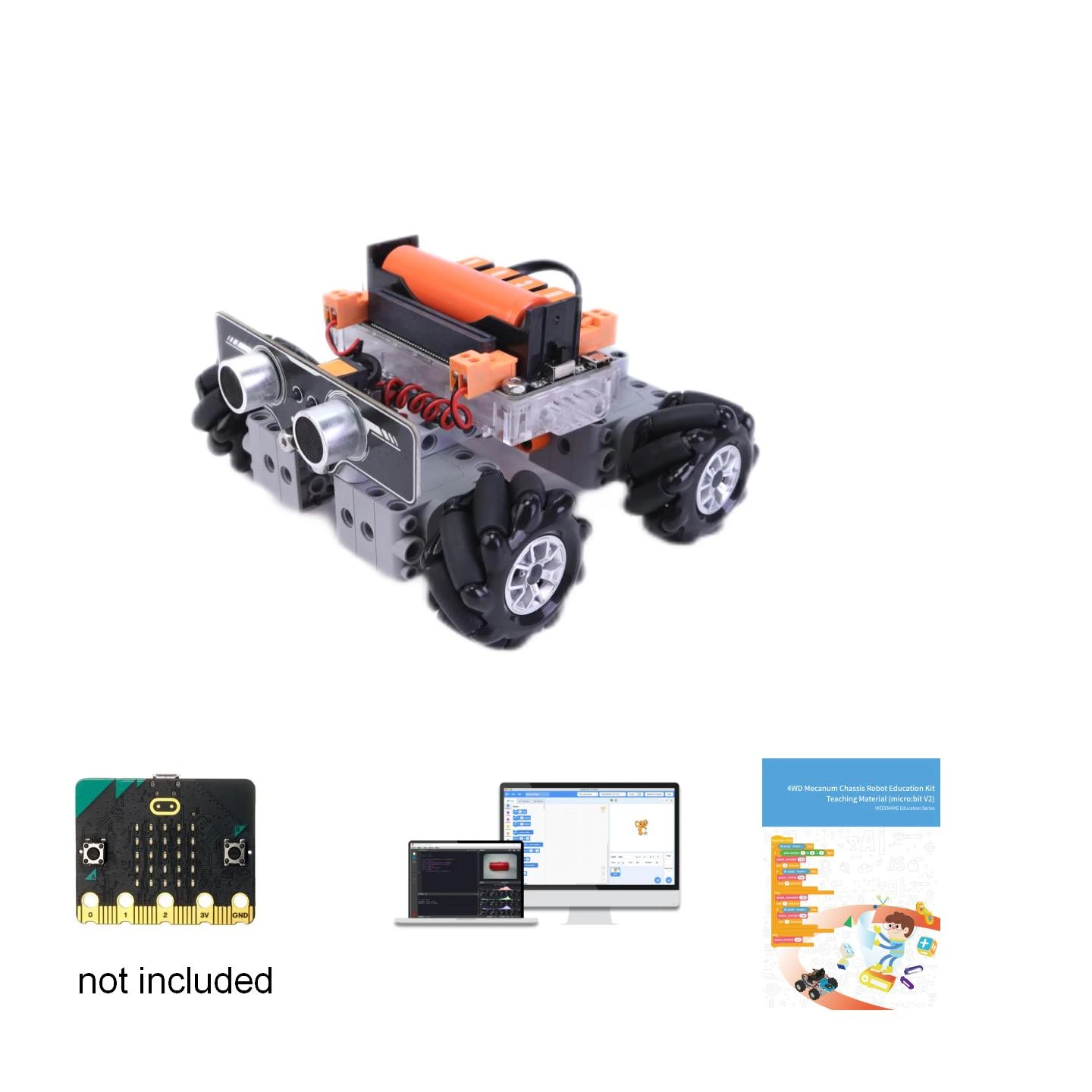 Microbit Robot - MaiyatangEducational Kit Scientifico per Principianti con