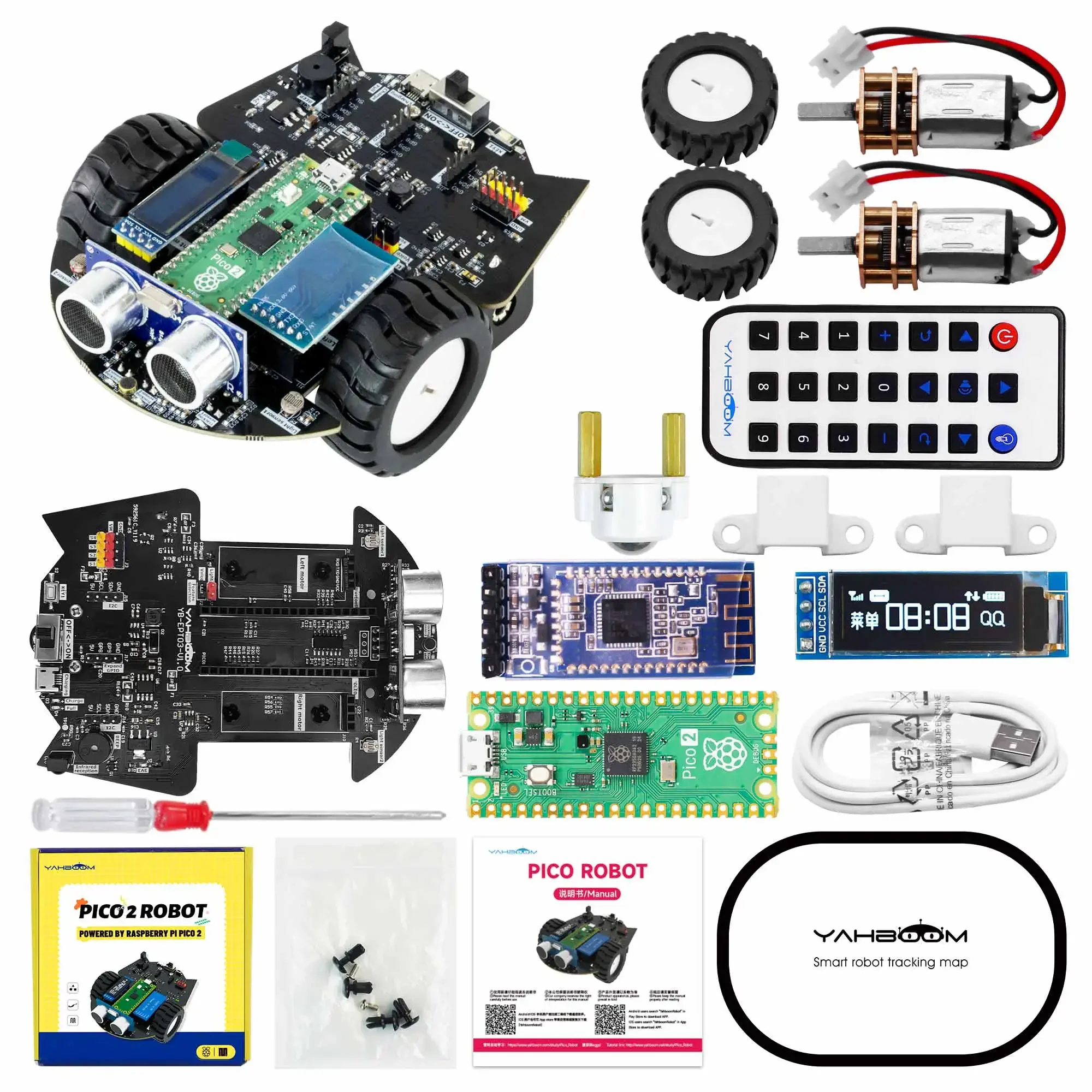 Yahboom Raspberry Pi Pico 2 Ki - Robot Car Kit recensione e prezzo