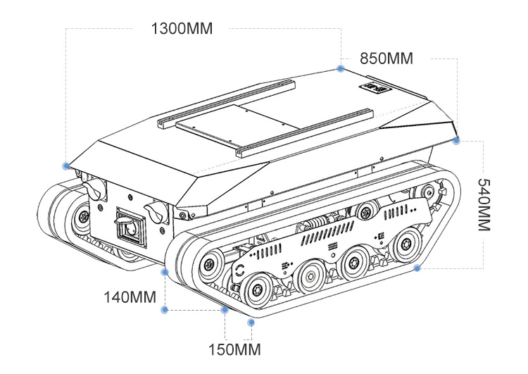 Telaio per Dumper Cingolato co - Tracked Robot Chassis recensione e prezzo