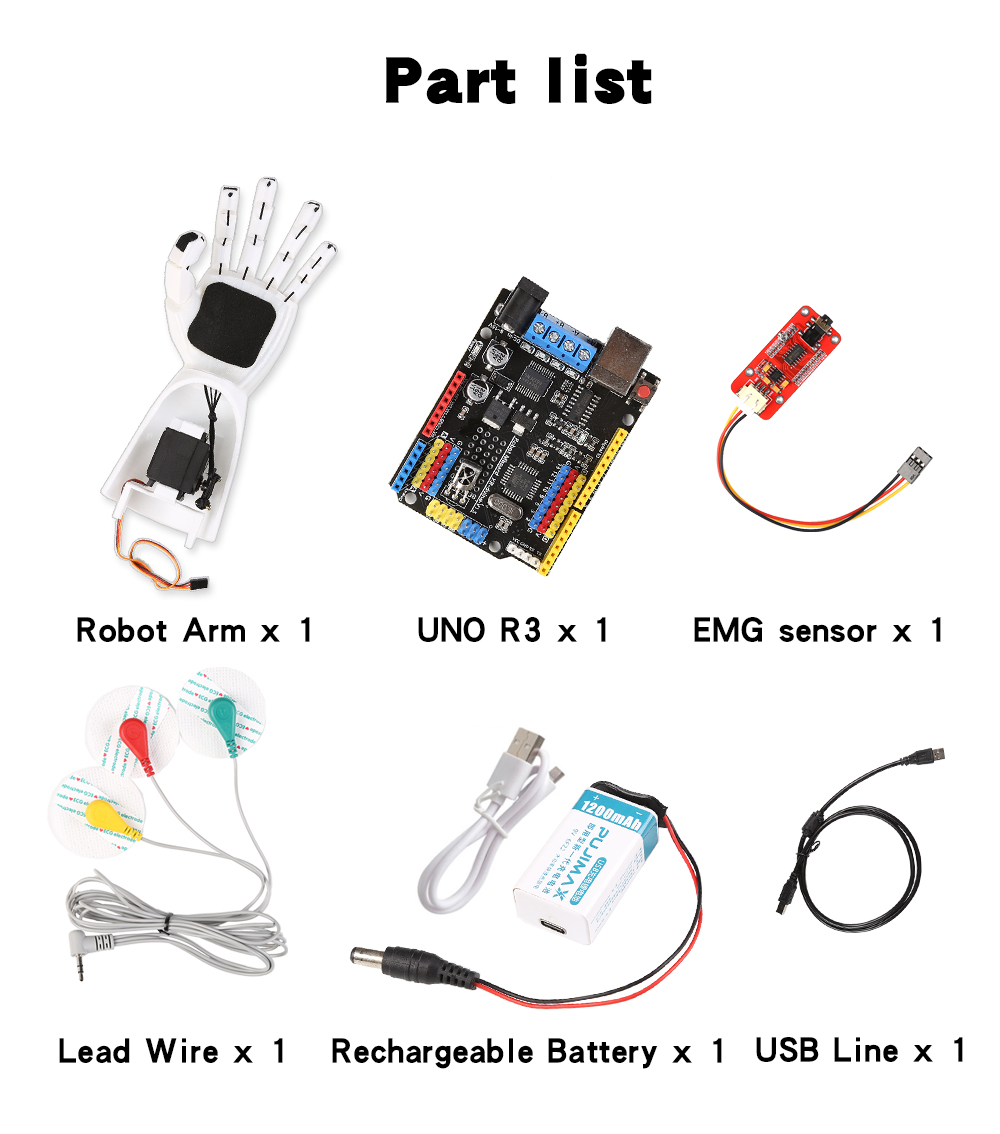 Braccio robotico con sensore E - Robot Arm Kit recensione e prezzo